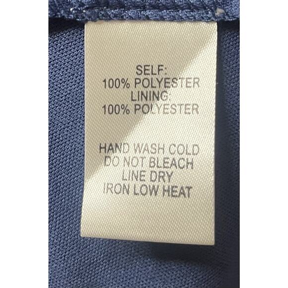 Lulus Women's Blue Floral Print Faux-Wrap Dress Size Small - Picture 6 of 8